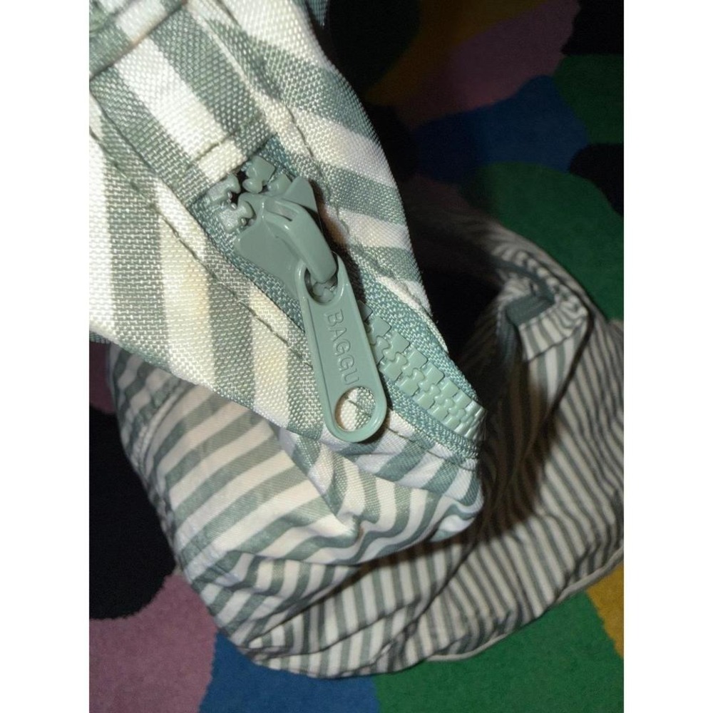 Baggu Large Crescent — Sage Stripe - Picture 3 of 3